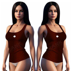 Camiseta sin mangas para mujer de ajuste cómodo - Talla y logotipo personalizables en la parte delantera, tejido de punto, de secado rápido y transpirable, hecho en Pakistán - Product Image 6
