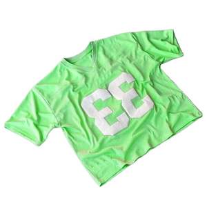 Maillot de sport respirant antibactérien à col en V à manches courtes en maille à impression 3D personnalisable à séchage rapide pour le baseball et le softball - Product Image 4