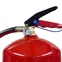 Extincteur à poudre ABC portable AUXI-FOC CE de 9 kg, cylindre en acier inoxydable, fabriqué en Espagne |   Soupape de surpression intégrée