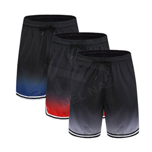 กางเกงบาสเก็ตบอลสตรีทสไตล์สั่งทำพิเศษ แห้งเร็ว ต้านเชื้อแบคทีเรีย ไซส์ใหญ่ ระบายอากาศได้ดี ผ้าตาข่ายโพลีเอสเตอร์ ยูนิเซ็กซ์ สีดำ ชุดกีฬา BSCI - Product Image 1