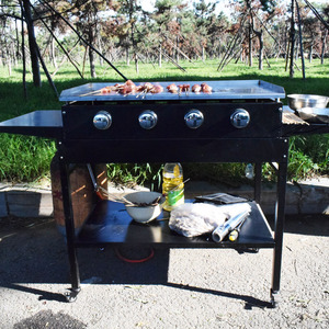 Quemadores de barbacoa de Gas plateado personalizados de fábrica, tapa de Gas desmontable, parrilla para el hogar, parrilla de barbacoa de Gas Natural plateado para cocina al aire libre - Product Image 6