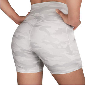 Shorts de yoga pour femmes, nouveau style, respirants, 100 % coton, taille élastique, séchage rapide, tenue de sport extensible et confortable, vente en gros - Product Image 5