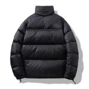 Manteau d'hiver en duvet matelassé pour hommes personnalisé OEM Veste 2 tons à col montant avec fonction imperméable Style décontracté Fermeture à glissière - Product Image 2