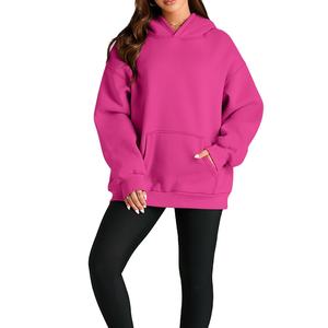 ชุดเดรสผ้าฝ้ายขนแกะไซส์ใหญ่พิเศษของผู้หญิง2026มีฮู้ดโอเวอร์ไซส์ออกแบบโลโก้ได้ตามต้องการ - Product Image 3