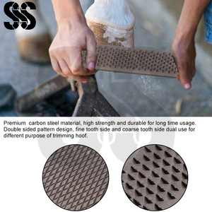 Nuevo raspador de pezuñas de doble cara, hecho a medida, servicio OEM ODM, raspador de acero inoxidable resistente al óxido, cabeza de lima para herrador - Product Image 3