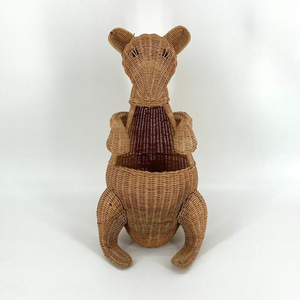 Panier en rotin pour animaux, pour la décoration et le rangement de la chambre de bébé, prix direct fournisseur, paniers tissés. - Product Image 4