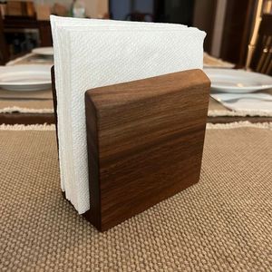 Servilletero de madera con aspecto vintage de Casa de Campo para decoración de boda mesa de comedor cocina rústica Cafetería - Product Image 4