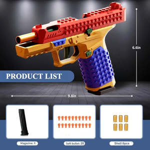 For <b>Lego</b> Electronic Toy Pistolet Billes Soft Plastic ABS with Battery Power Electronic Shooting Function Bag Packed - Product Image 6