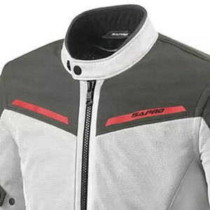 Veste de maillot de course d'été approuvée CE, armure corporelle complète avec col montant pour la moto, protections respirantes en maille - Product Image 3