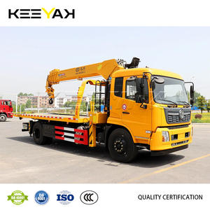 <span class=keywords><strong>Venta</strong></span> caliente DONGFENG Camión de remolque plano Camión de rescate móvil con grúa Brazo recto Capacidad de elevación de 5 toneladas - Product Image 5