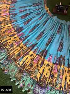 ชุดเลเฮนกาโชลีผ้าไหมชิโนนคุณภาพสูง ดีไซน์ใหม่ สำหรับงานแต่งงานและงานพิธีต่างๆ พร้อมลายปักแฟนซี - Product Image 6