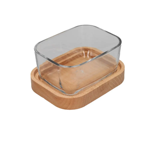 Plat de service à beurre à prix d'usine Boîte en bois Planche à fromage biologique au design classique avec couvercle à un coût abordable - Product Image 6
