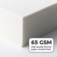 Rouleau de papier thermique blanc monocouche pour caisse enregistreuse POS, 60 g/m², 80 x 80 mm, pour caisse de vente au détail