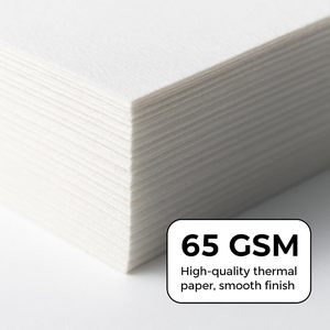 Rollo de Papel Térmico Blanco de una Sola Capa para Caja Registradora POS, 60 g/m², 80 x 80 mm, para Puntos de Venta Minoristas - Product Image 6