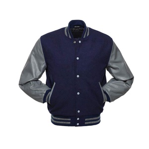 Best Selling New Style Winter Varsity Jacket Baseball <b>Leather</b> Sleeves CollegeBaseballjacket for men - Product Image 4