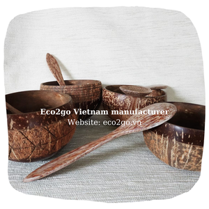 Cuenco de cáscara de coco 2025 más vendido y de tendencia caliente pequeño Vietnam Natural para juego de velas logotipo láser grabado hecho en Vietnam - Product Image 5