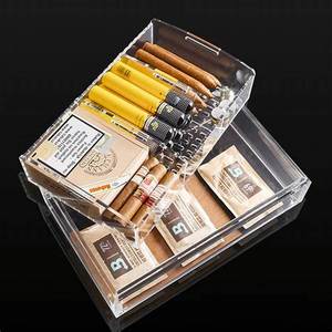 Étui à cigares en acrylique haut de gamme: alliant sophistication et praticité pour un stockage sécurisé et une conservation de la fraîcheur - Product Image 1