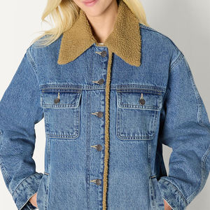 Veste en jean tendance, meilleur produit, pour vêtements pour femmes, texture lisse respirante, port confortable, veste en jean - Product Image 6