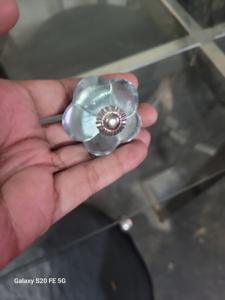 Pomo de cristal azul claro para cajón, tirador de armario, tiradores de muebles y tirador [CRK 115] - Product Image 3