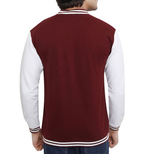 เสื้อแจ็คเก็ตฤดูหนาวแขนยาวผู้ชายคุณภาพสูง ดีไซน์ใหม่ คอตั้ง สไตล์ Letterman โลโก้ด้านหน้า ลำลอง กันลม - Product Image 3