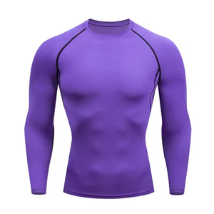 Custom Design Printing Your Logo Mens <b>Womens</b> Long Sleeve Jiu Jitsu UV Protection BJJ <b>Rash</b> <b>Guard</b> Polyester/Nylon 220g - Product Image 4