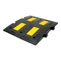 Ileri Trafik Reducteur de vitesse en caoutchouc 60x50x4.5 cm Noir 10.55 kg PL-01-300