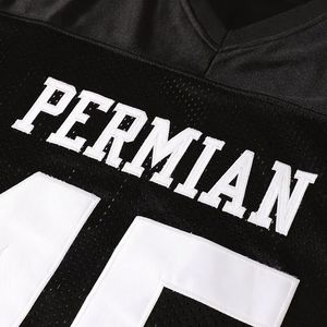 Cool Loose Fit Plus Size Fútbol Ropa deportiva Camiseta Letras bordadas Números Malla transpirable Frente Ropa de fútbol americano - Product Image 2