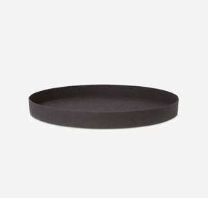 Modern Matte Black round Metal Serving <b>Tray</b> for Hotels and Events New Arrival Decorative <b>Tray</b> - Product Image 2