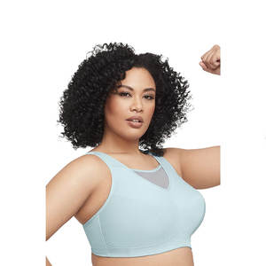 Sujetador para correr de poliéster 100% de alta calidad, ropa de Yoga, entrenamiento de gimnasio, Sujetador deportivo con giro polvoriento para mujer - Product Image 5