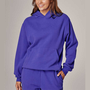 Sudadera con capucha de algodón de gran tamaño de gran oferta para mujer, sudadera con hombros caídos y logotipo personalizado con estampado 3D de Puff para mujer - Product Image 1