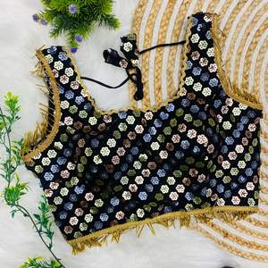 Aspecto elegante Colección Premium Increíble Color Pesado Georgette Secuencia Trabajo Blusa Mujer Moda Fabricante - Product Image 4