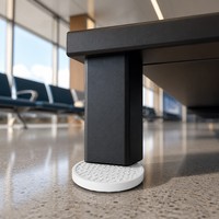 Patins de protection antidérapants en caoutchouc alvéolé pour pieds de meubles, protège-sol ronds pour chaises