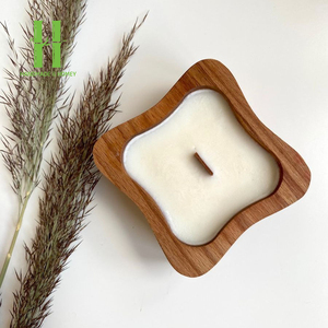 Valentine <b>Heart</b> <b>Shape</b> Dough <b>Bowl</b> Wooden Dough <b>Bowl</b> for Candle Making OEM Customize Handmade Dough <b>Bowls</b> From HNH Craft - Product Image 2