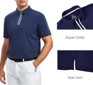 Golf Unisex de alta calidad de secado rápido que absorbe la humedad para Polo, impresión Digital personalizada, manga corta, punto antiarrugas - Product Image 6