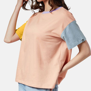 Camiseta Extra Grande de Algodón Grueso para Mujer, 100% Calidad, Impresión Personalizada, Diseño a Cuadros con Cremallera y Apliques de Pana - Product Image 4