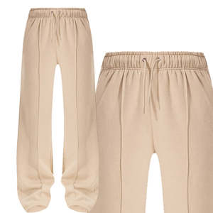 กางเกงวอร์มสตรีทแวร์ผู้หญิง สกรีนโลโก้ได้ ทรงโอเวอร์ไซส์ จ็อกเกอร์แฟชั่นฤดูหนาว ผ้าแคนวาสขายาวทรงตรง ขายส่ง - Product Image 6