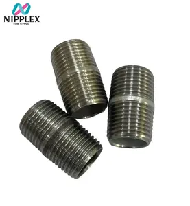 Supply Black Steel Nipple Short/Long Shape Carbon Steel Pipes (SGP) Equivalent to JIS Standard Number G3452