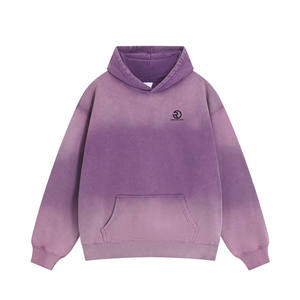 Vente en gros de sweats à capuche délavés à l'acide de haute qualité pour hommes sweats à capuche décontractés à la mode en peluche épaissie à manches longues - Product Image 6
