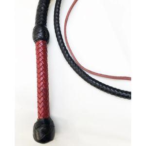 JEXMOO Fouets en cuir faits main personnalisés, outils artisanaux, rouge et noir, nouvelle arrivée, 2 ensembles d'équipements de bondage pour adultes, international - Product Image 2