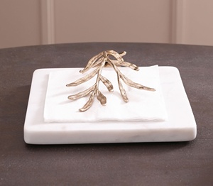 ที่ใส่ผ้าเช็ดปากลายใบไม้พร้อมที่ใส่กระดาษเช็ดปากแบบตกแต่งที่วางทิชชู่ที่วางบนโต๊ะอุปกรณ์โต๊ะอาหารสำนักงานที่บ้าน - Product Image 1