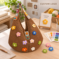 Sacs fourre-tout en tricot robustes, design personnalisé avec doubles poignées, commandes en gros bienvenues, stock disponible, expédition rapide