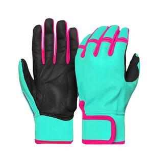 High Quality Custom Design Digital Polyester/Cotton Baseball Batting Gloves Professional Breathable <b>Hook</b> Loop Closure Right Hand - Product Image 4