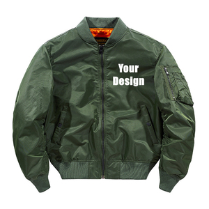 Chaqueta de nailon personalizada para hombre, chaqueta de bombardero de vuelo, chaqueta de bombardero bordada 2025 - Product Image 2