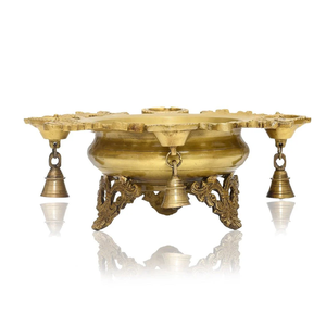 Proveedor de fábrica, último diseño, decoración de mesa, cuenco Urli de latón, decoración personalizada para fiesta de boda, color elegante a todo color - Product Image 2