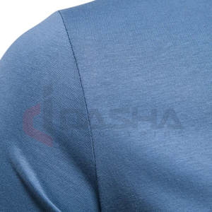 Camisetas de algodón transpirable para hombre de verano 2025, camisetas informales de manga corta con cuello redondo de Color sólido, camisetas deportivas de punto sueltas - Product Image 5