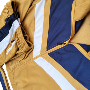 Survêtement en coton, style rayé, design sportswear d'hiver, coupe slim, ensemble de survêtement pour l'entraînement et le jogging - Product Image 3