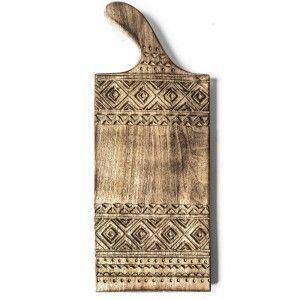 Planche à découper en bois de manguier vintage avec texture craquelée plateau de découpe en bois rustique unique décor de cuisine planche en bois faite à la main - Product Image 5