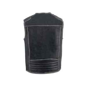 Gilet en cuir véritable de haute qualité chaud imperméable pour l'automne hiver avec un design unique sans manches gilet en cuir pour hommes le plus demandé - Product Image 6