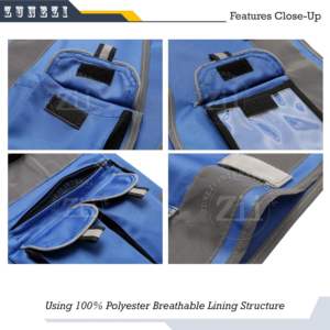 เสื้อกั๊กแจ็กเก็ตผ้าฟลีซระบายความร้อนด้วยน้ำเทคโนโลยีขั้นสูง ANSI Class 2โพลีเอสเตอร์กันน้ำมองเห็นได้สูง - Product Image 5