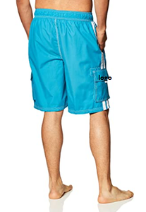 Bañador Barracuda para hombre, traje de baño de talla Regular y extendida, cierre con cordón de poliéster 100%, lavable a máquina, venta al por mayor - Product Image 4